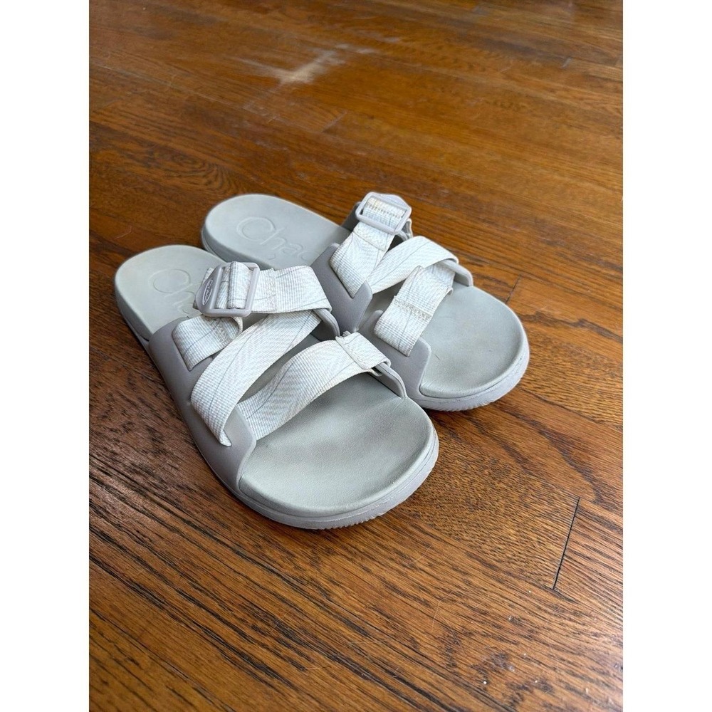 Chaco Women's 9 Chillos Slide sandals in a cream colorway